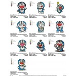 Package 10 Doraemon 01 Embroidery Designs